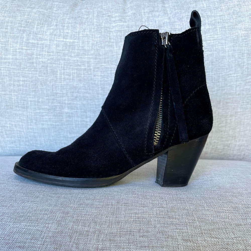 Acne Pistol Boot Black Suede